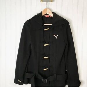 Puma Women's Black Utility Jacket with Toggle Design